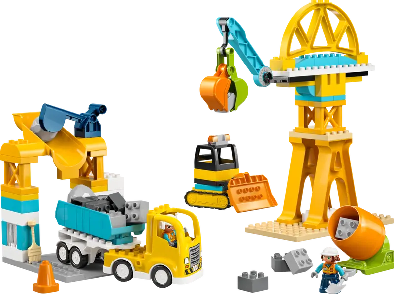 LEGO DUPLO Town Baustelle mit Baufahrzeugen – 3-in-1-Set 10476