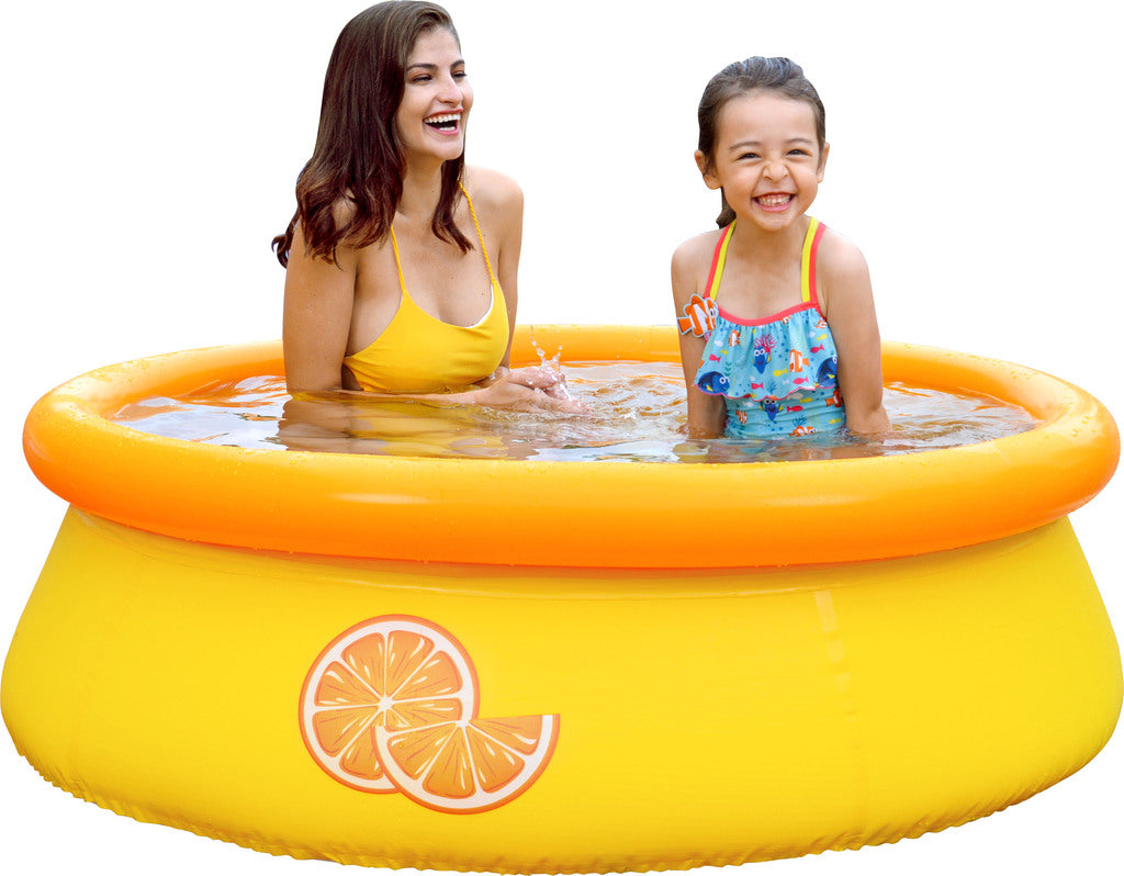 Jilong Aufblasbarer Kinderpool Orange (gelb/orange, ⌀150cm × 41cm, 1.85kg)