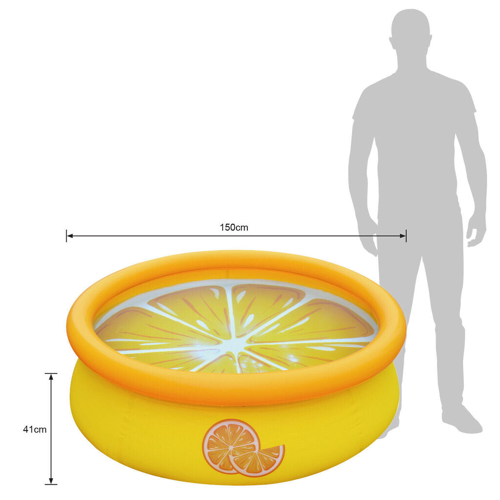 Jilong Aufblasbarer Kinderpool Orange (gelb/orange, ⌀150cm × 41cm, 1.85kg)