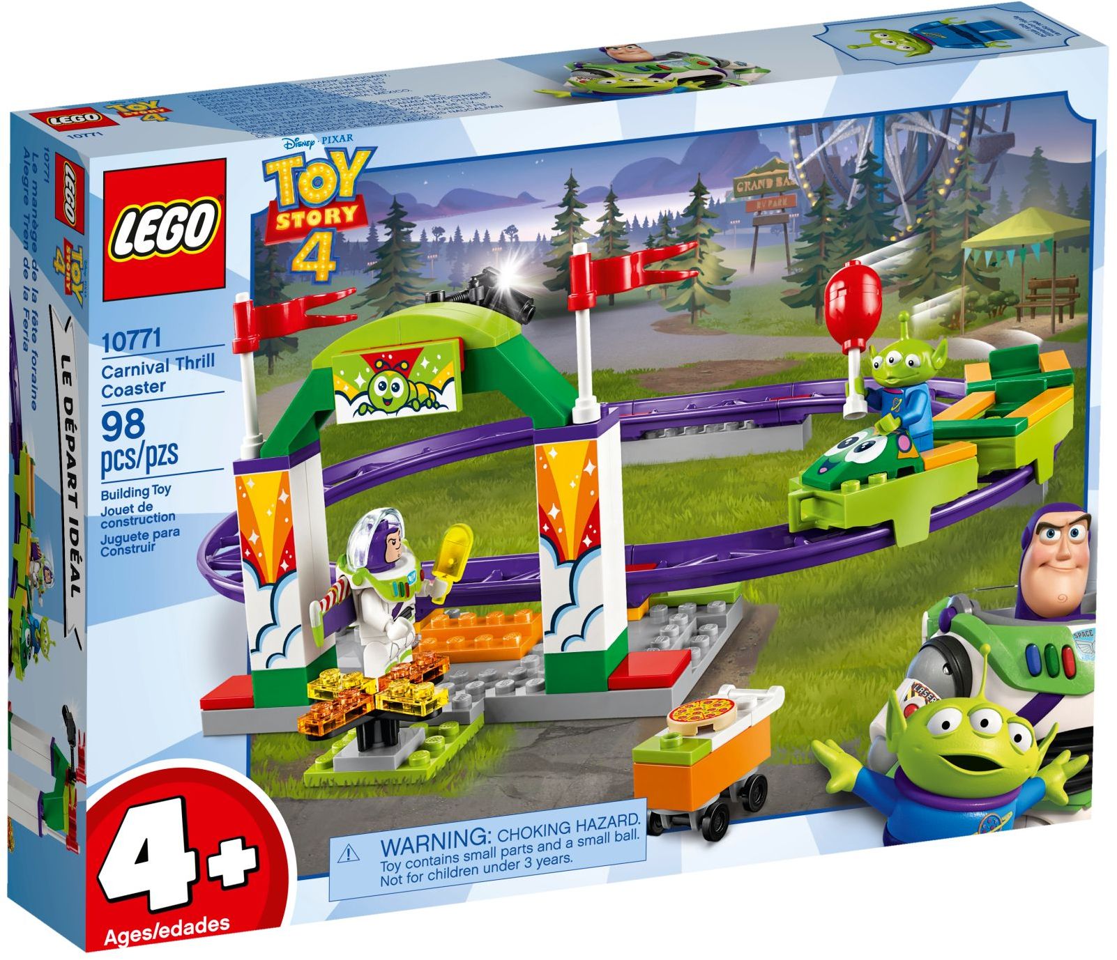 LEGO Disney Buzz wilde Achterbahnfahrt 10771