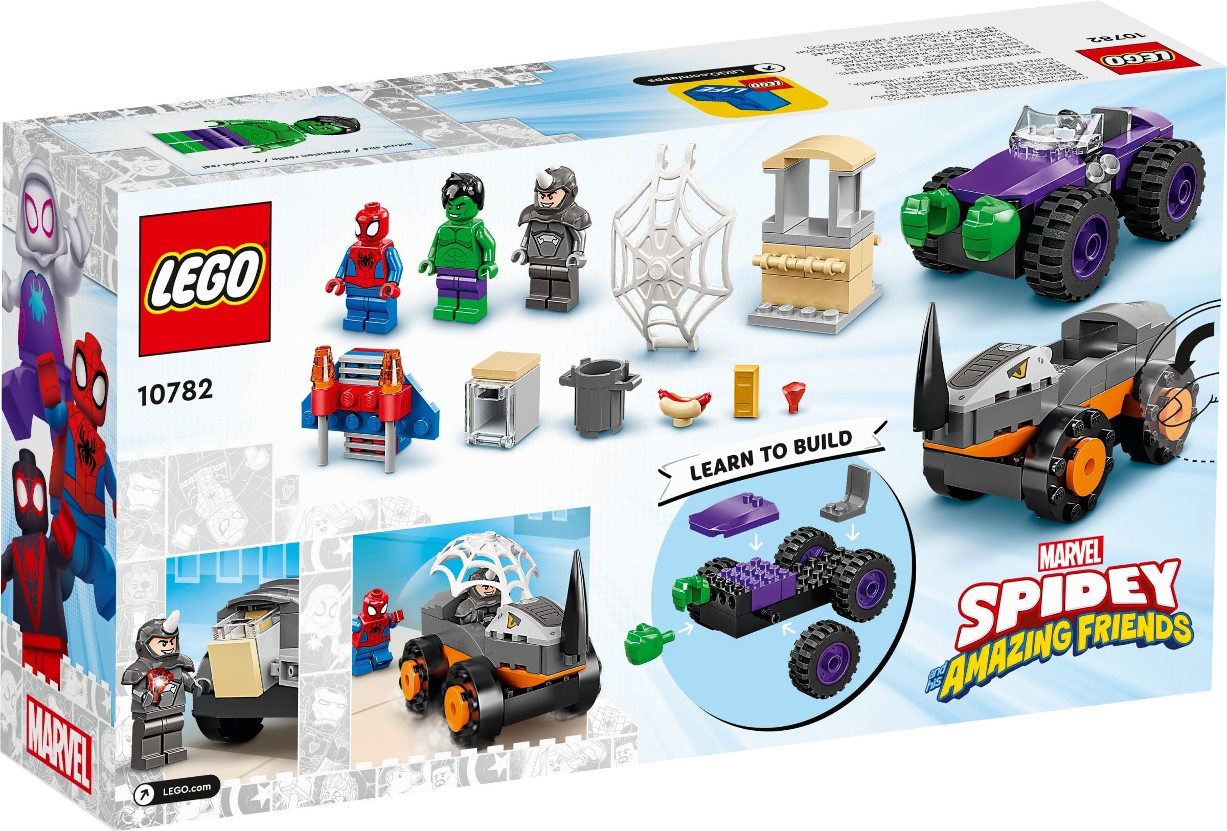 LEGO Marvel Super Heroes Hulks und Rhinos Truck-Duell 10782