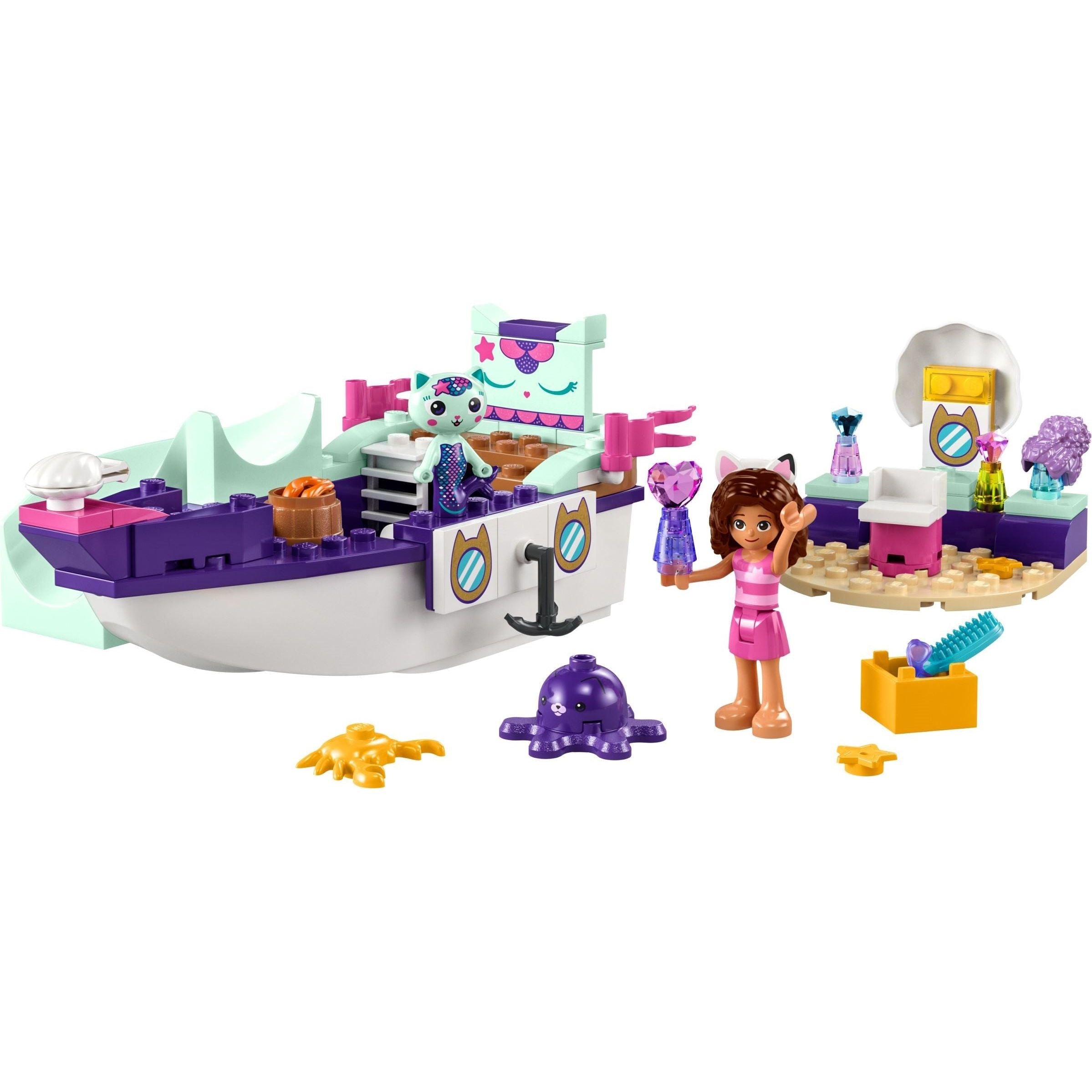 LEGO Gabby's Dollhouse Gabbys und Meerkätzchens Schiff und SPA 10786