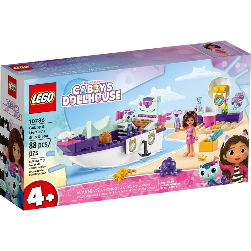 LEGO Gabby's Dollhouse Gabbys und Meerkätzchens Schiff und SPA 10786