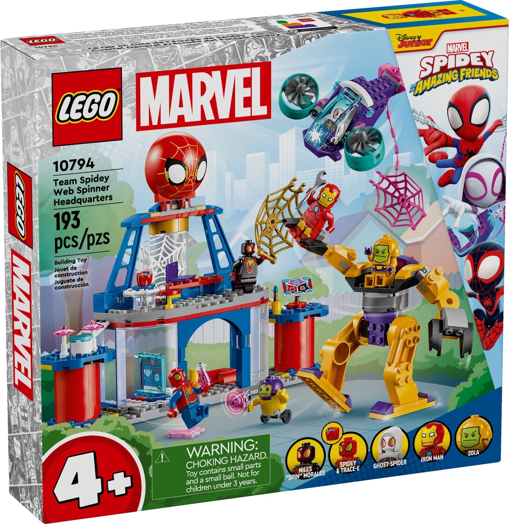 LEGO MARVEL Das Hauptquartier von Spideys Team 10794