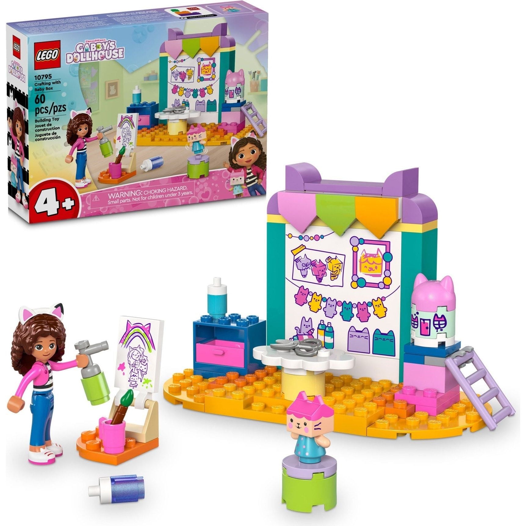 LEGO Gabby's Dollhouse Bastelspaß mit Baby Box 10795