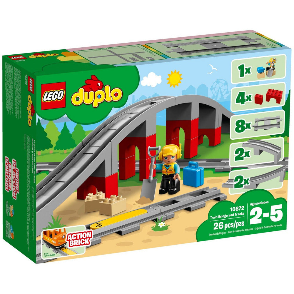 LEGO DUPLO Eisenbahnbrücke und Schienen 10872