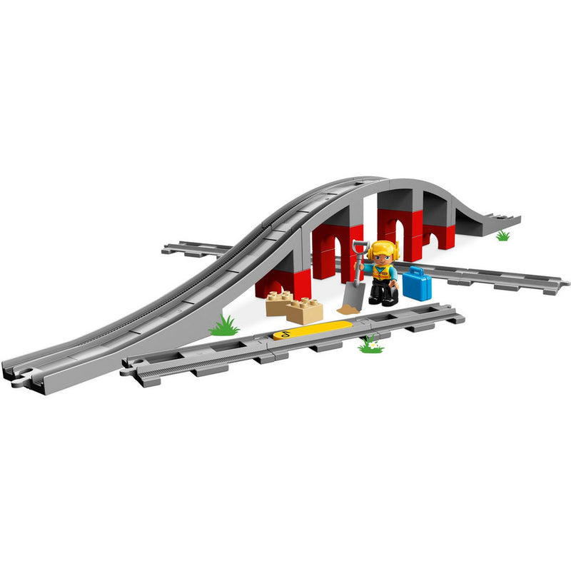 LEGO DUPLO Eisenbahnbrücke und Schienen 10872