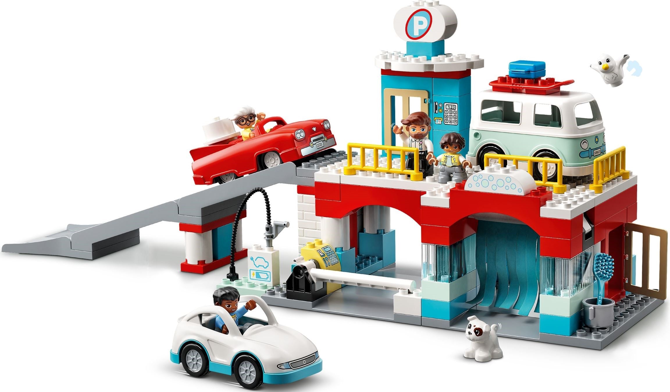 Garage de stationnement LEGO DUPLO avec lave-auto 10948