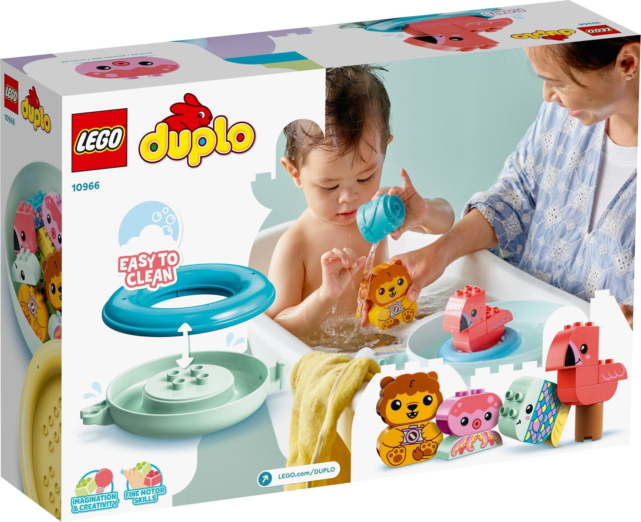 LEGO DUPLO Badewannenspass: Schwimmende Tierinsel 10966