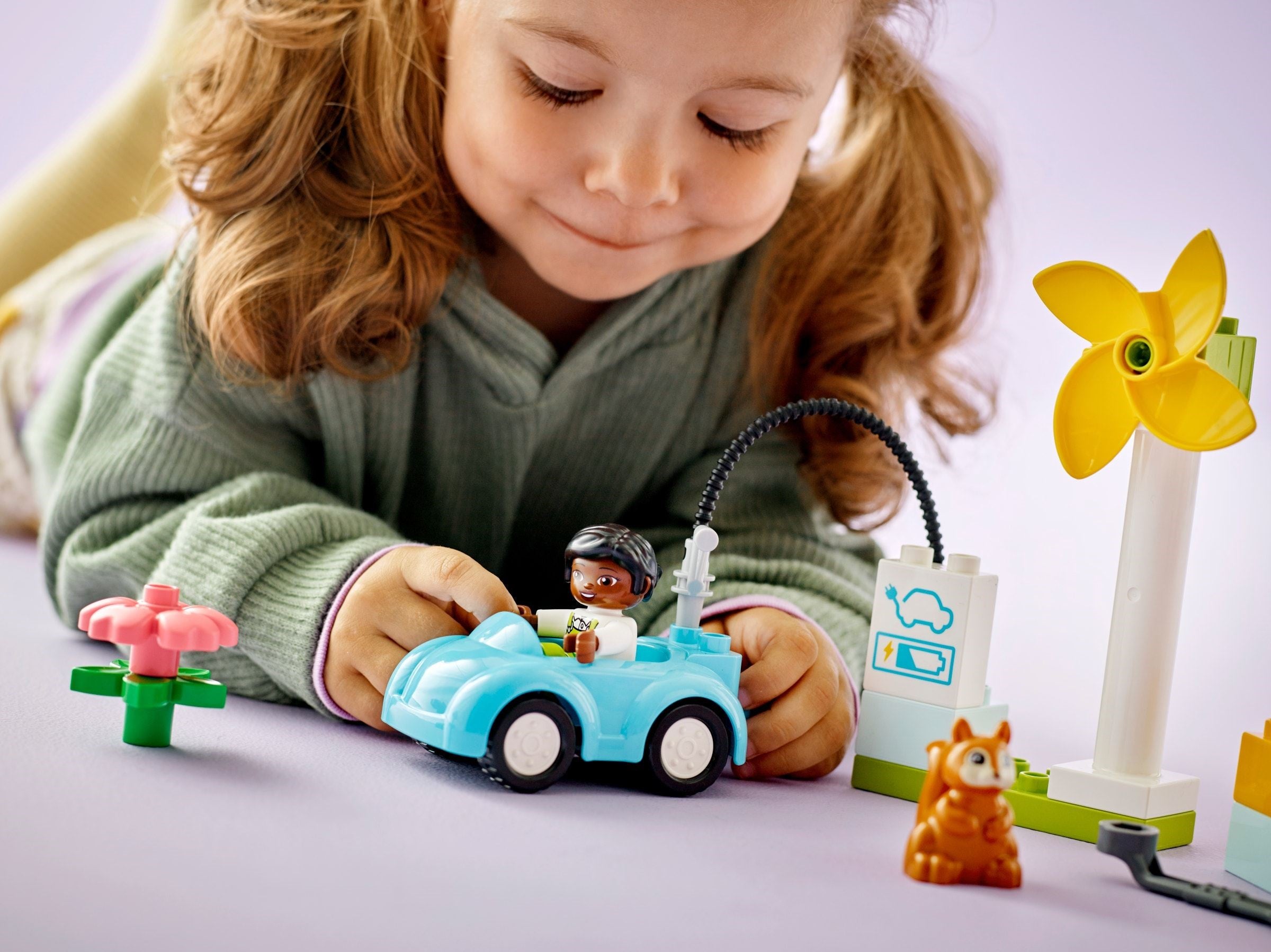 LEGO Duplo Windrad und Elektroauto 10985