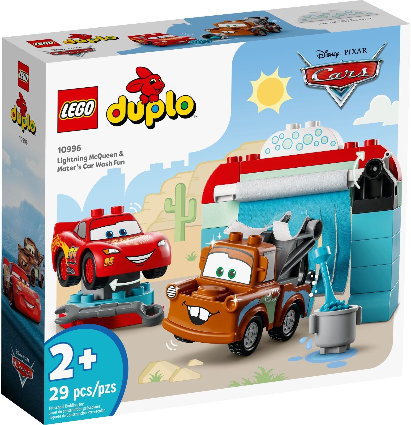 LEGO Duplo Lightning McQueen und Mater in der Waschanlage 10996