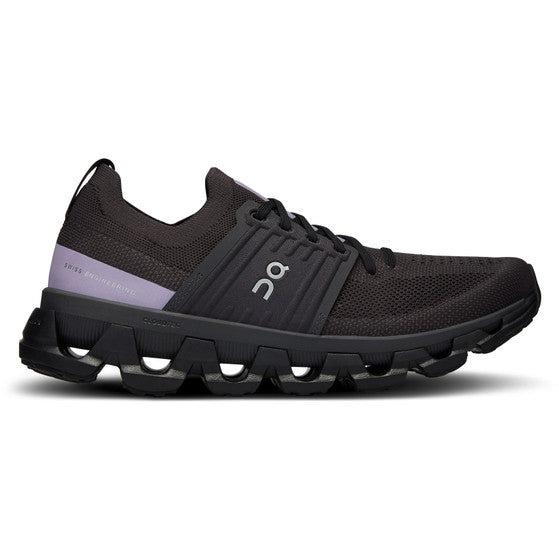 ON Damen Schuh Cloudswift 3 (schwarz/ violett, 42)