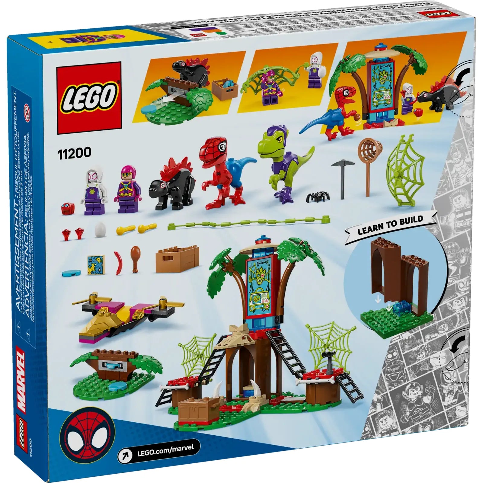 LEGO Spidey Showdown am Baumhaus: Spidey-Rex vs. Gobby-Raptor 11200