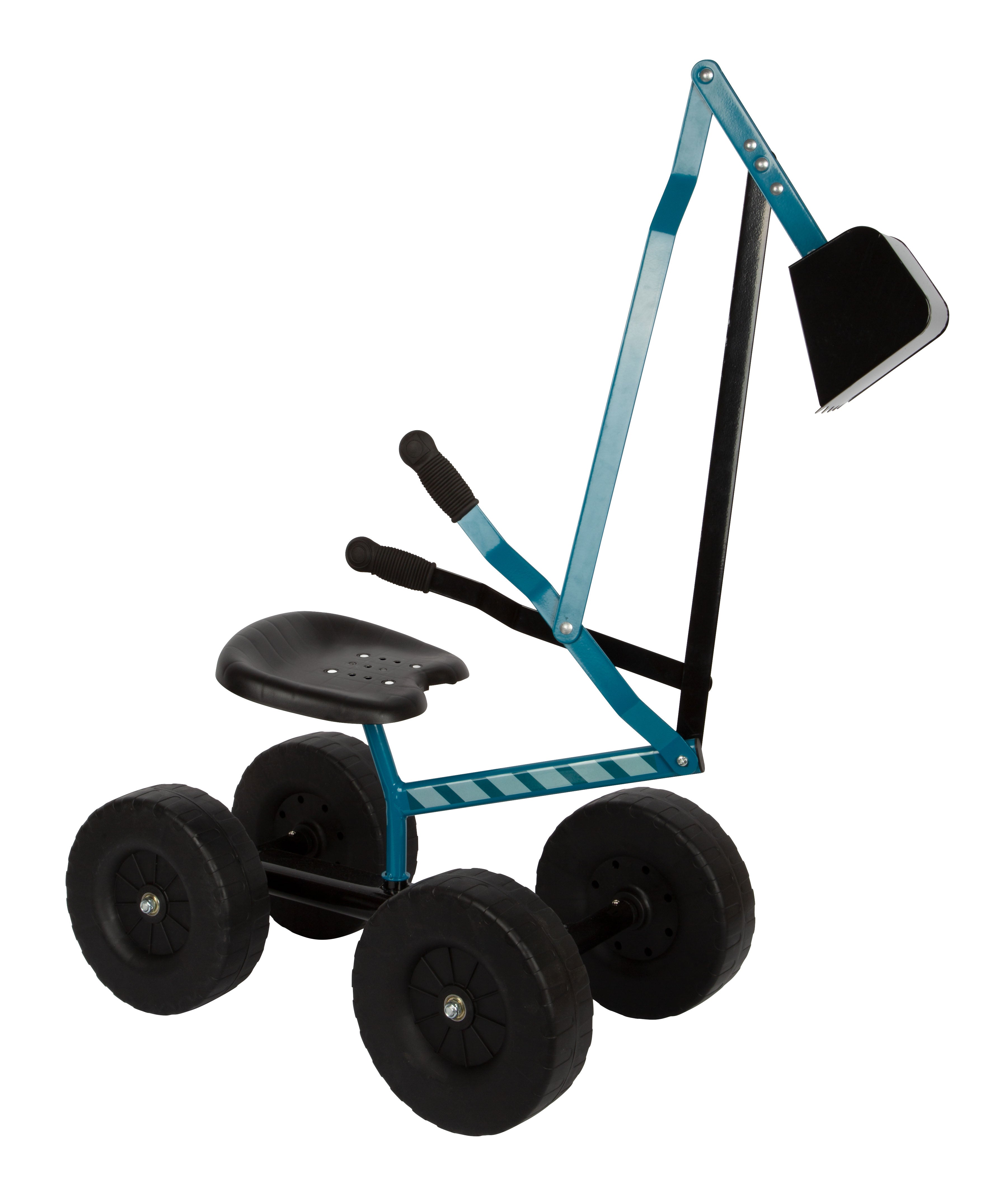 small foot Bagger mit Rädern blau