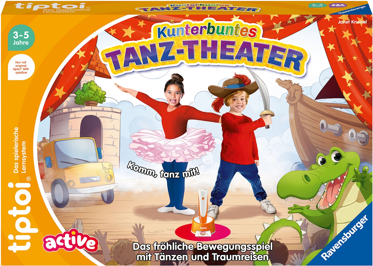 Tiptoi Tanz-Theater Set, d ACTIVE, Bewegungsspiel, Laut- sprecher, ohne Stift, ab 3 J.