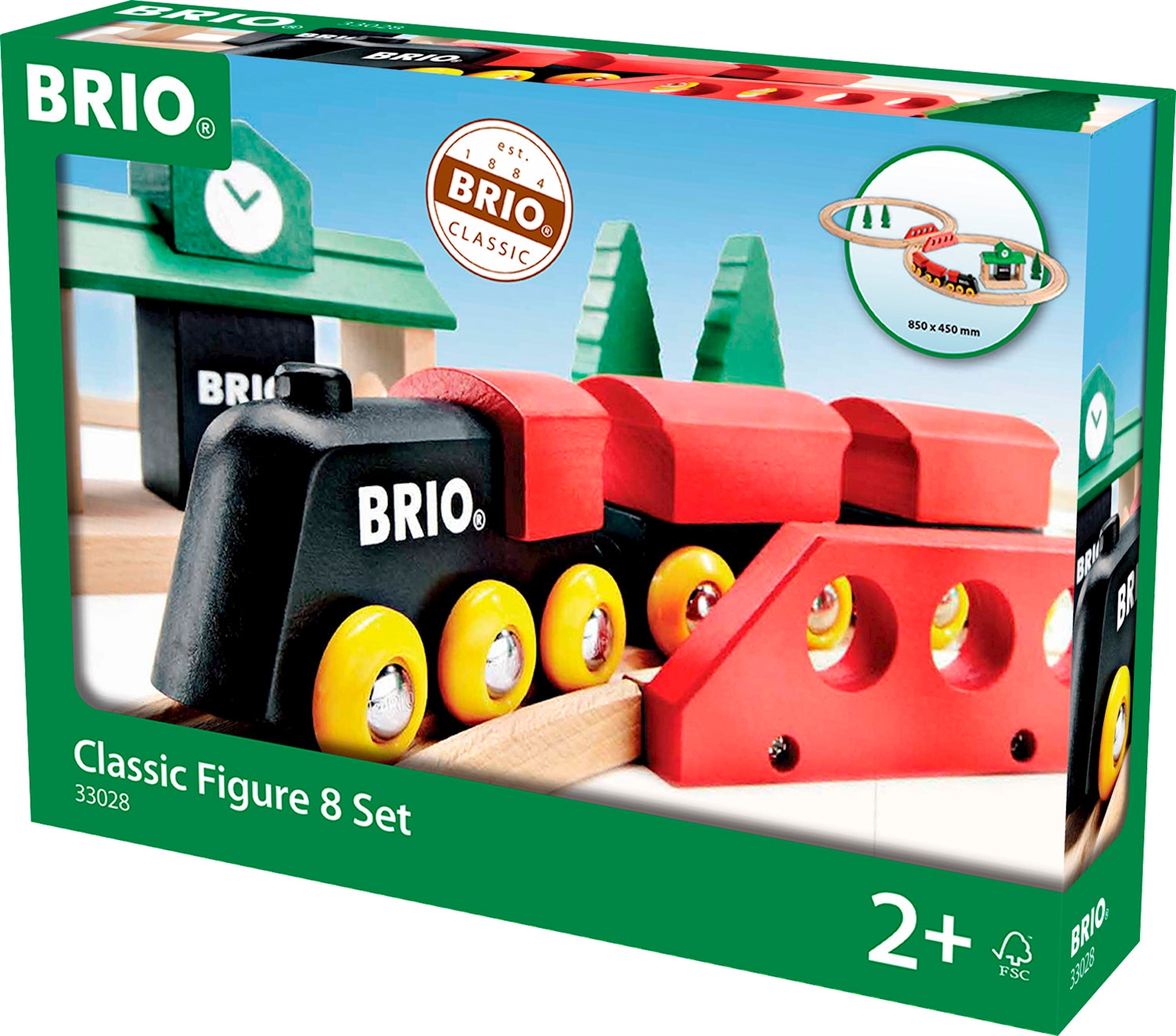 BRIO Klassisches Bahn Acht-Set 22 Teile