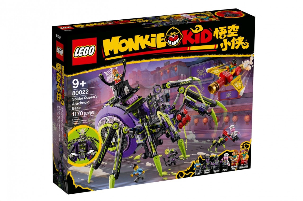LEGO Monkie Kid Hauptquartier der Spider Queen 80022