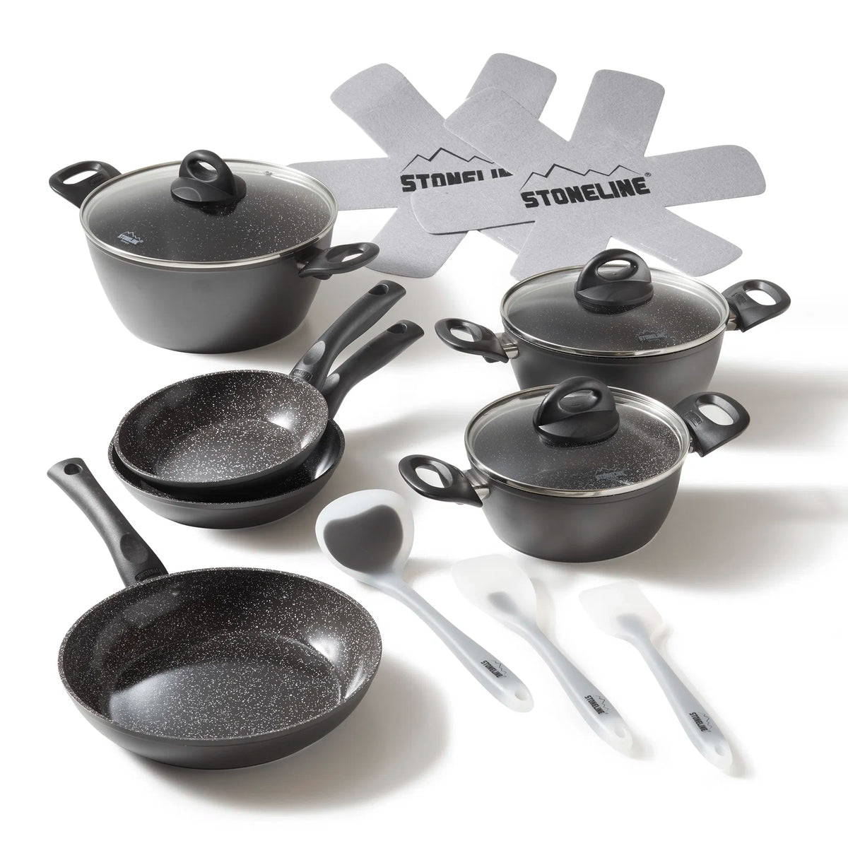 STONELINE® CERAMIC Kochgeschirr-Set, Keramik-Beschichtung, 14-tlg.