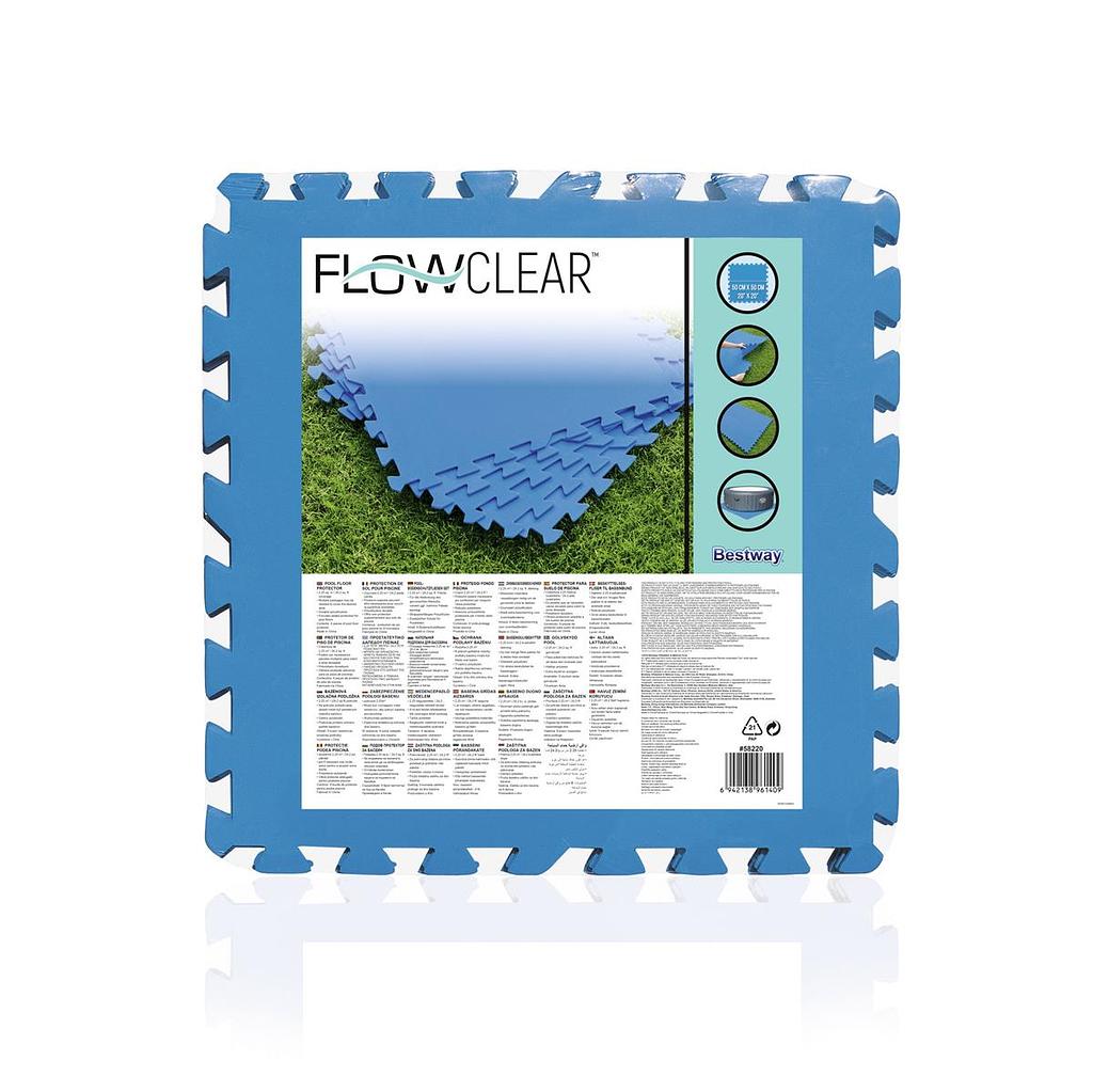 Bestway Poolmatten 9er Pack blau