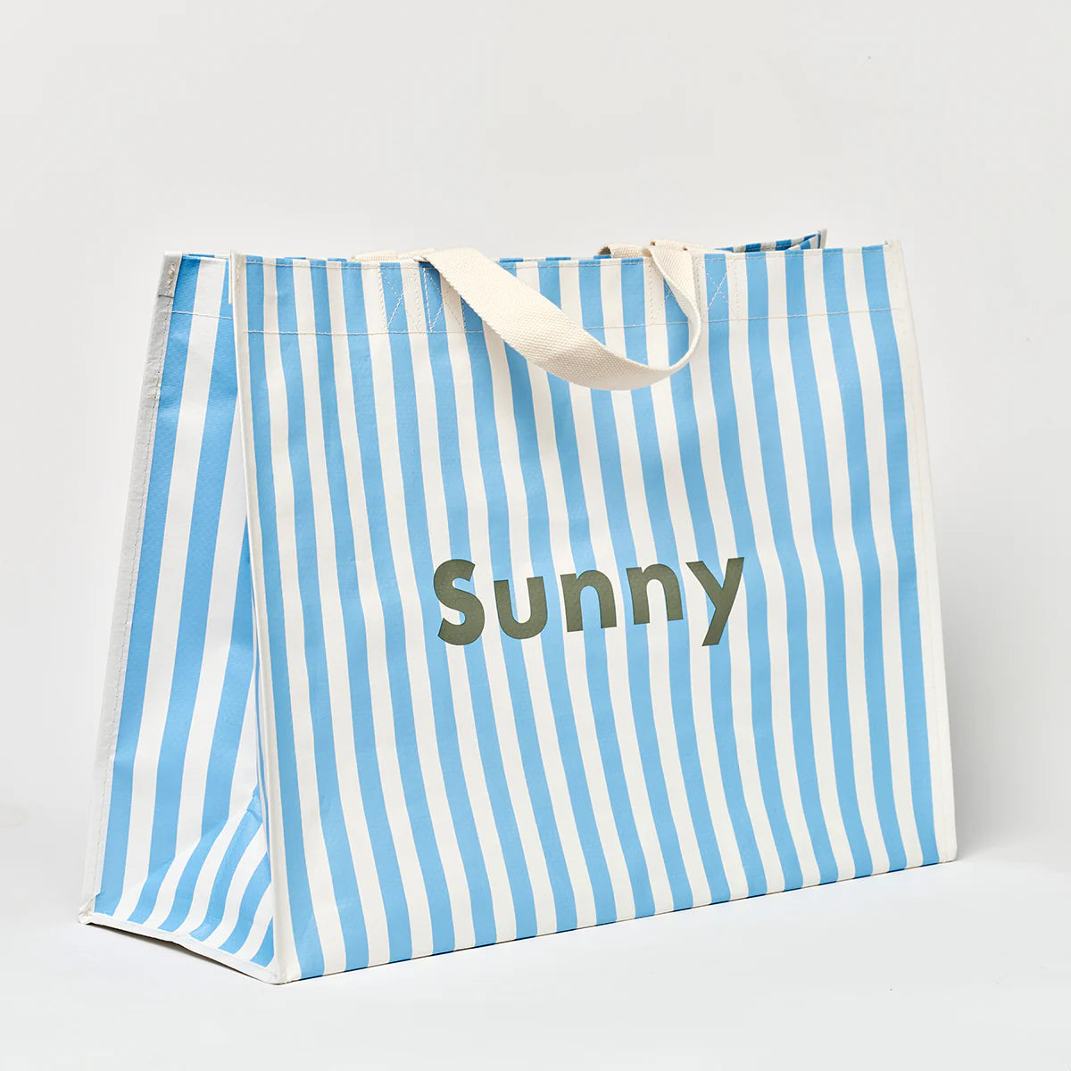 Sunnylife Carryall Beach Bag La Mer Med Blue Stripe