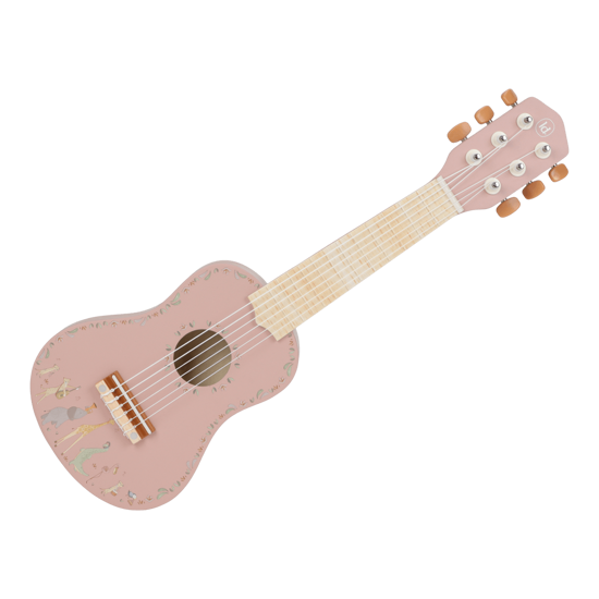 Little Dutch Holzgitarre Rosa -FSC - Safari Friends