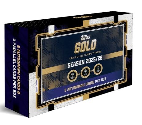 Topps UEFA Club Competitions (UCC) Gold Hobby Box 2025/26
