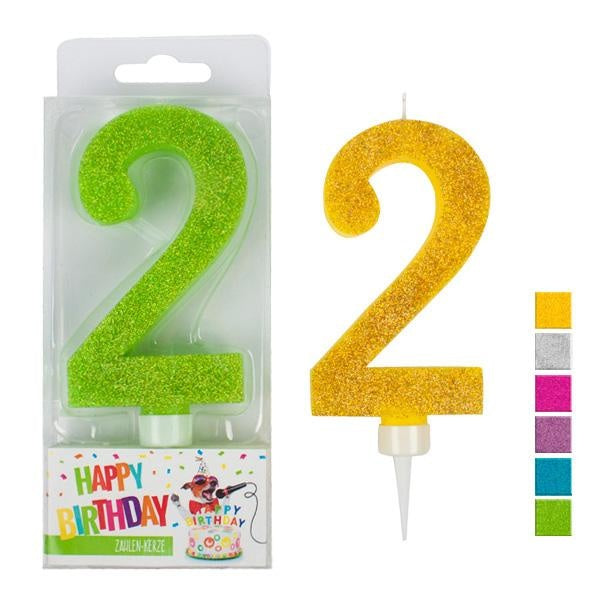 Sombo Birthday Zahlenkerze assortiert