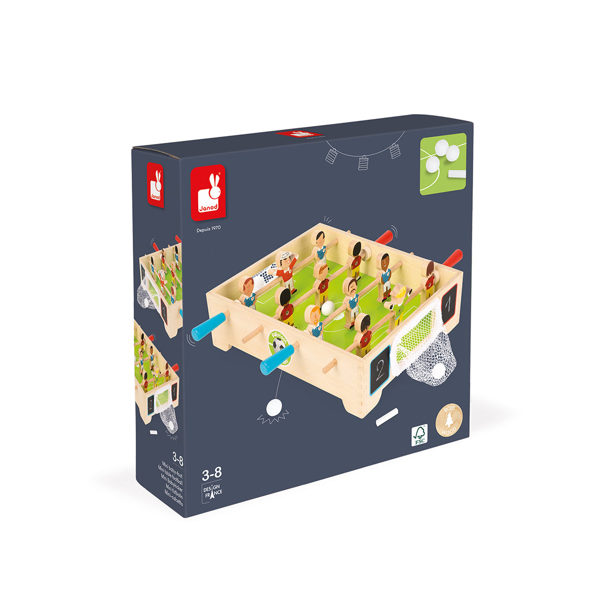 Janod Mini Tischfussball aus Holz