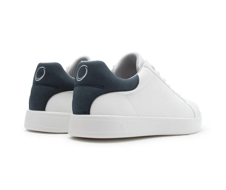 Smove Accent Dance Sneaker in weiss navyblau für Manner Gr. 46
