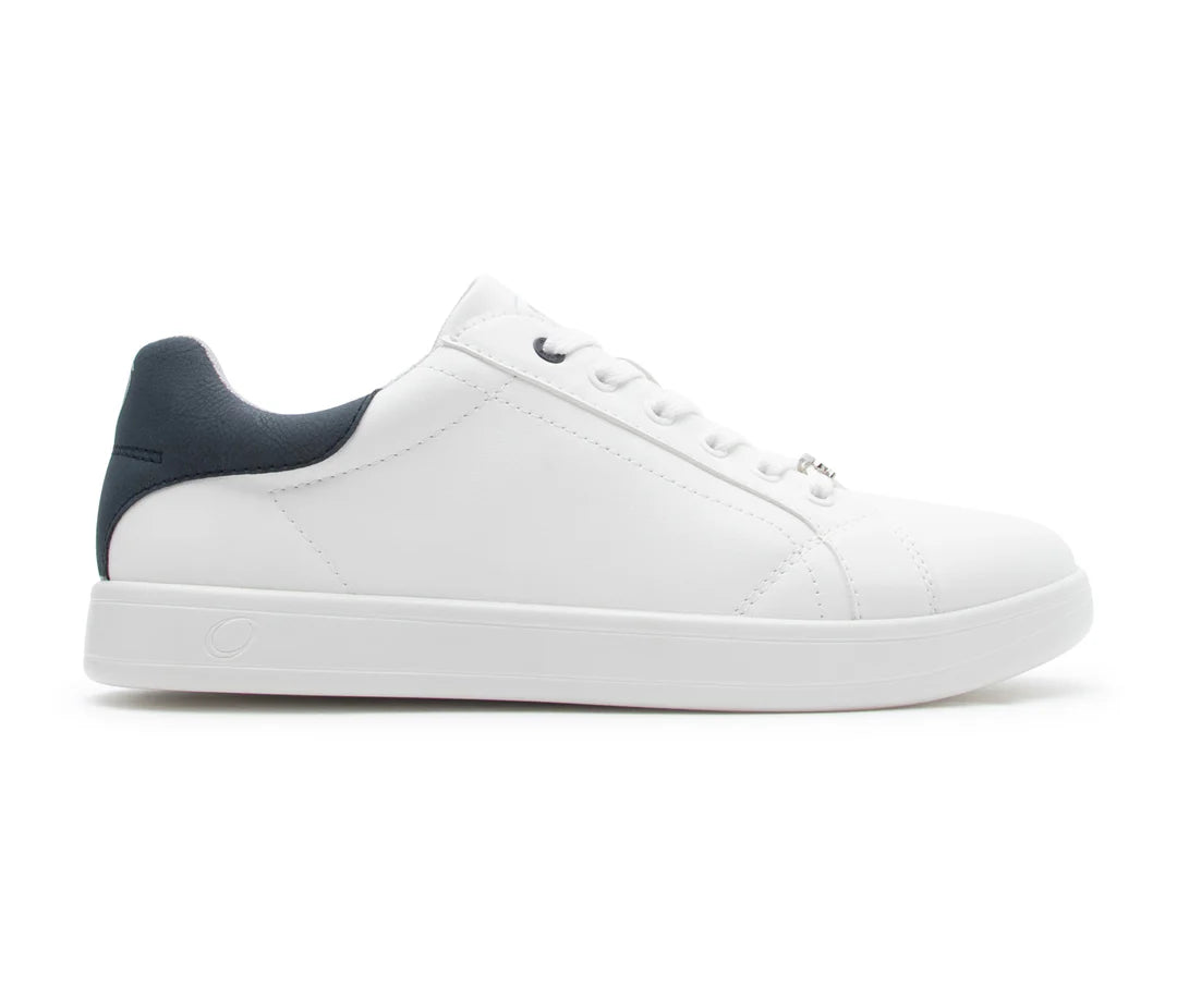 Smove Accent Dance Sneaker in weiss navyblau für Manner Gr. 45