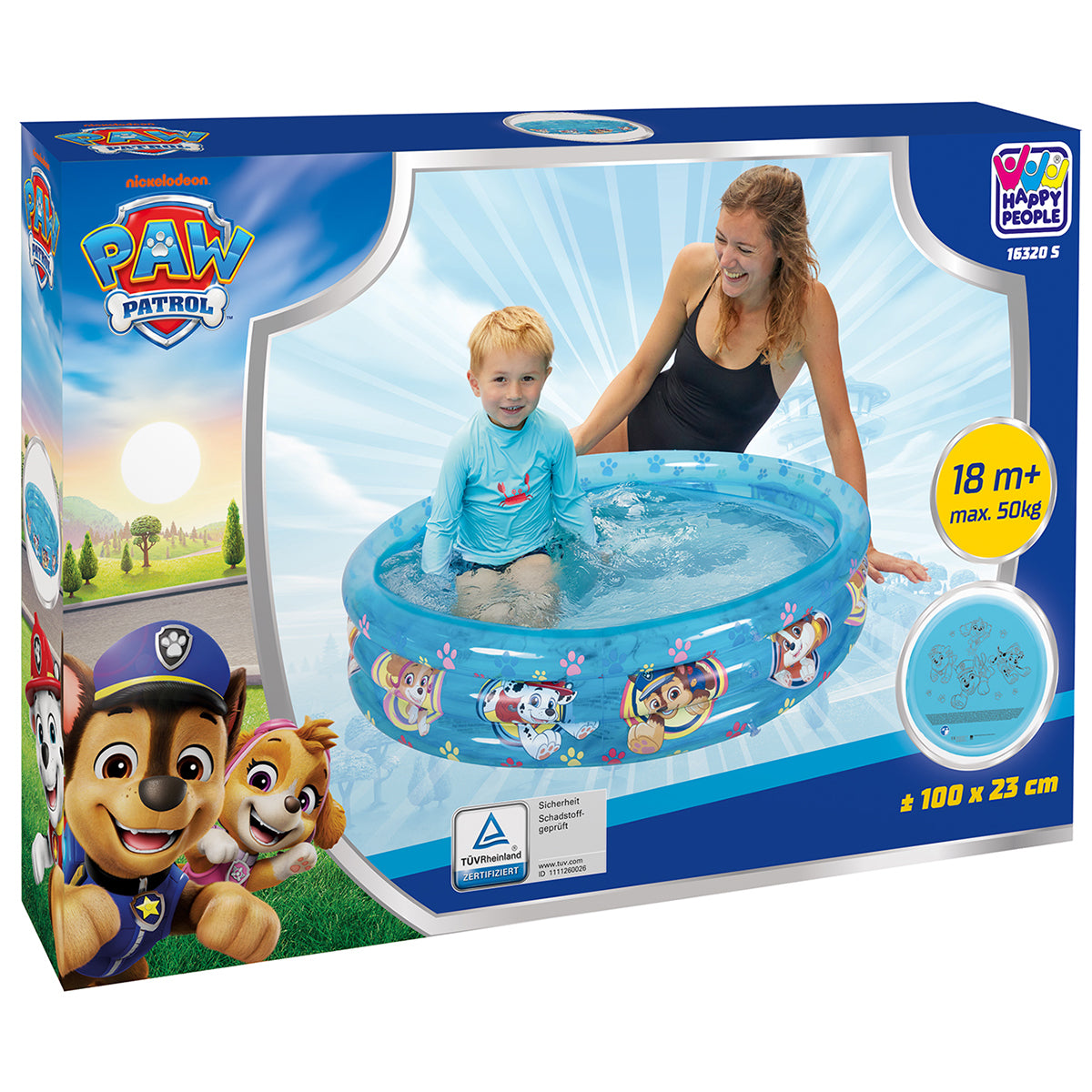 Happy People Paw Patrol Pool 100x23cm
