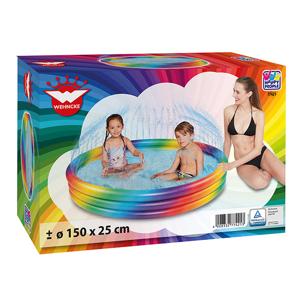 Happy People Pool Rainbow mit Sprinkler