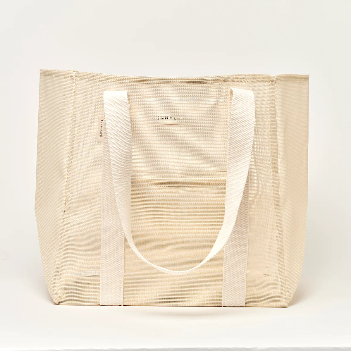 Sunnylife Mesh Beach Bag Oyster Cream