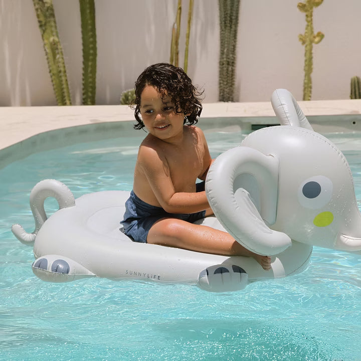 Sunnylife Kids Ride-On Float Eli the Elephant Grey
