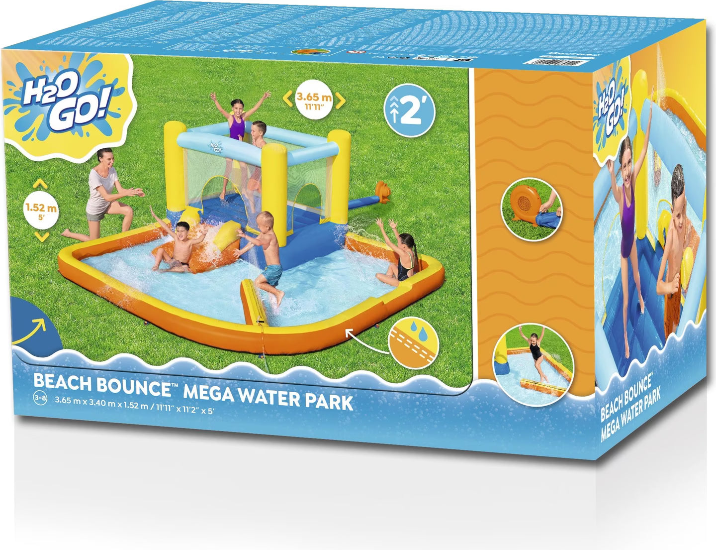 Beach Bounce Waterpark 365x340x152cm