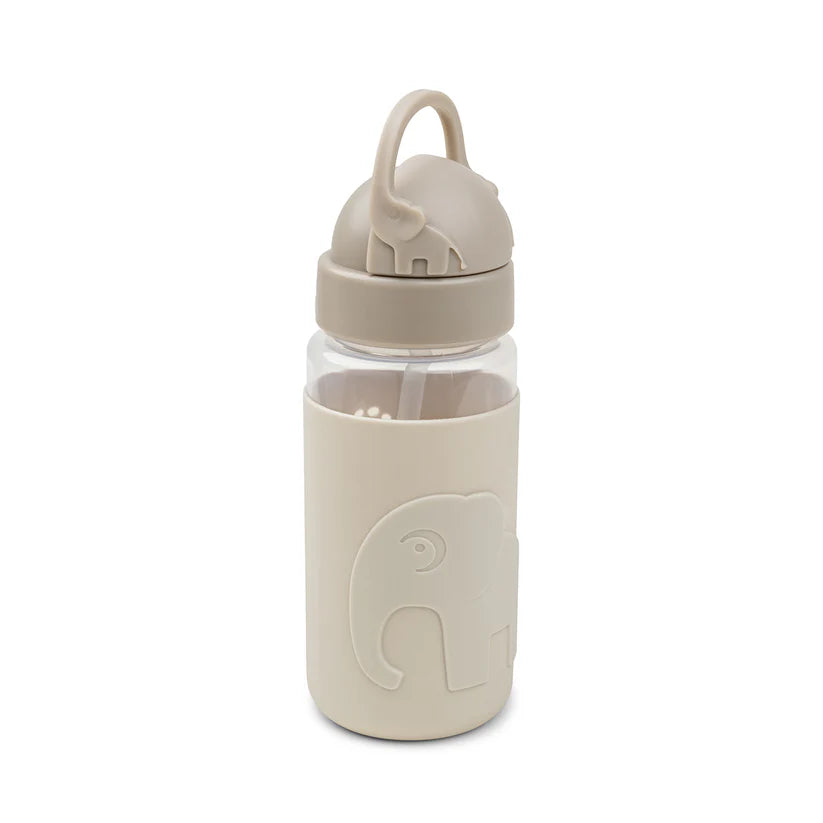 Easy-grip Trinkflasche mit Strohhalm Elphee Sand 350 ml