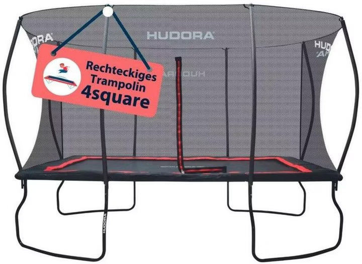 Hudora Trampolin 4square (366 cm × 244 cm)