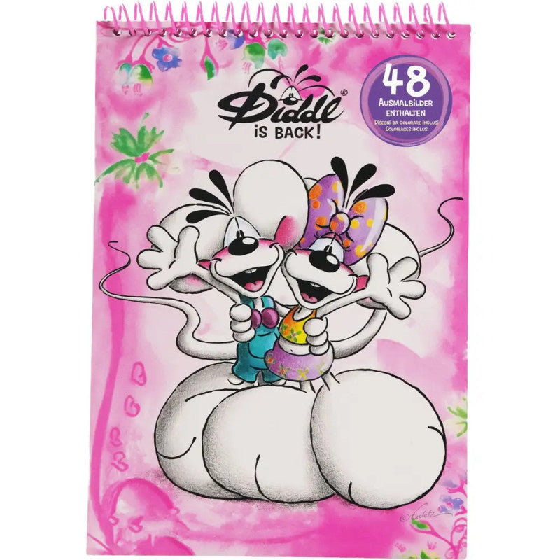 Diddl Malbuch A4 rosa