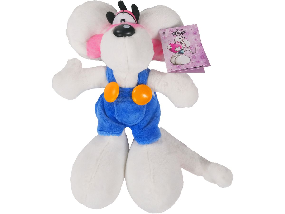 Diddl Plüschtier Diddl in blauer Latzhose 20 cm