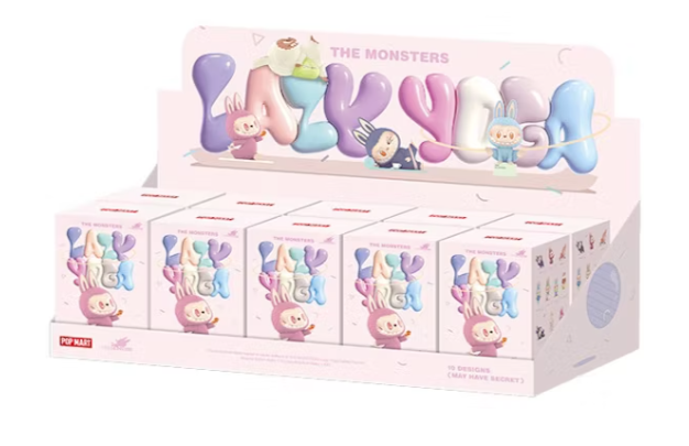 Pop Mart Labubu The Monsters Lazy Yoga Series Figures Sealed Case (Einzelpack)