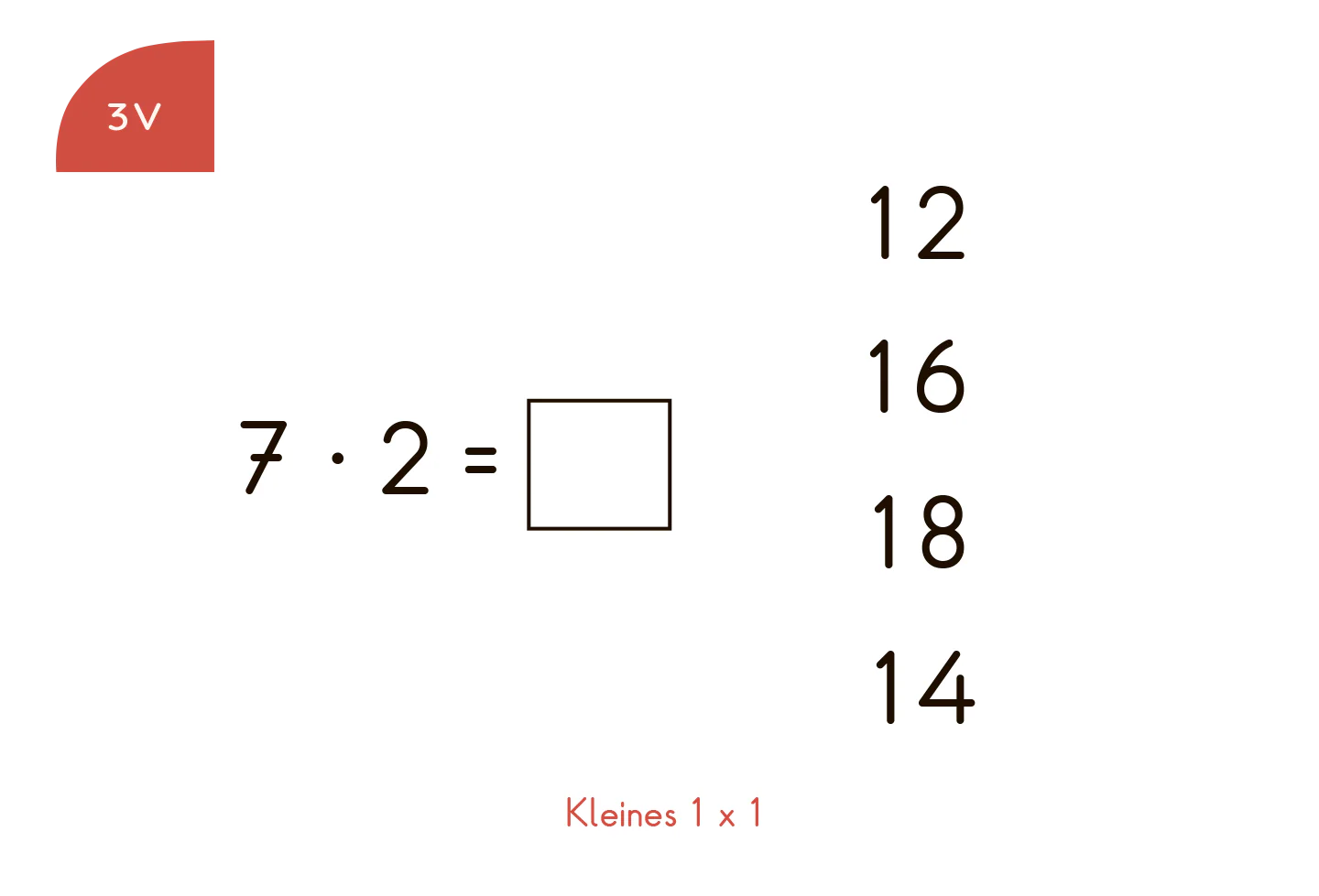 Kölner Lernspielverlag Kleines 1x1 2. Klasse