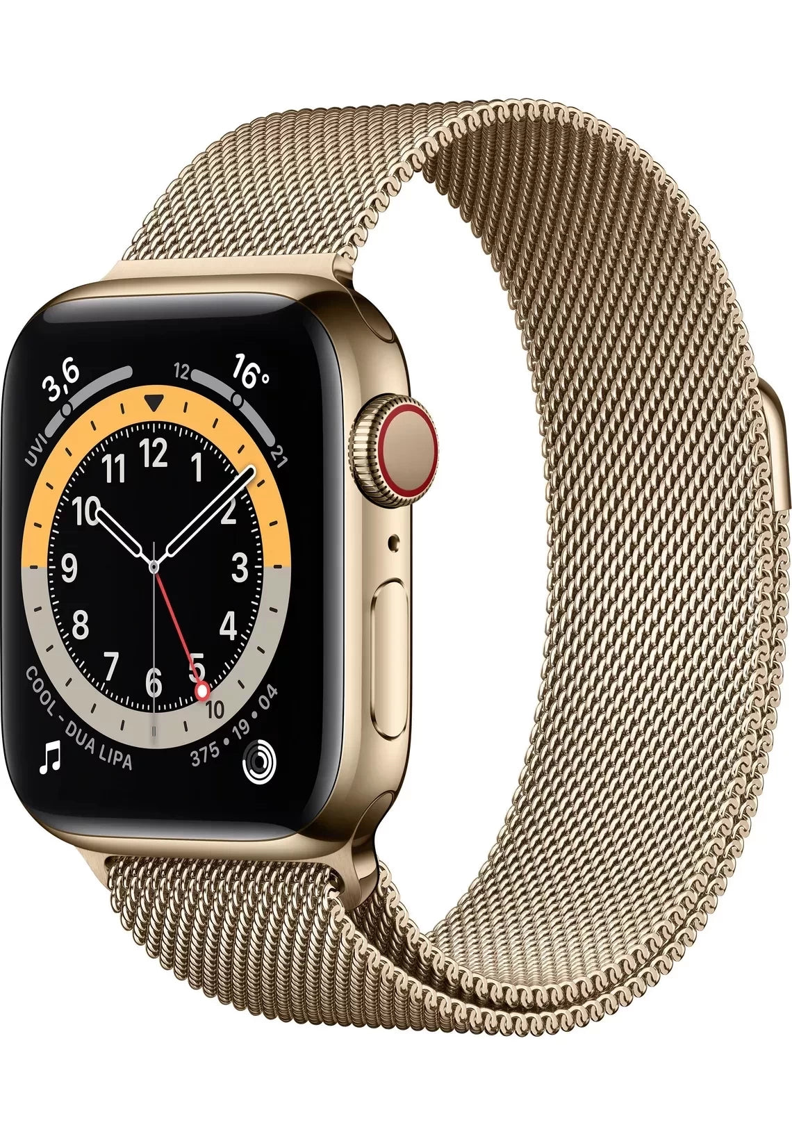 Apple Watch Series 6 40mm GPS Cellular Edelstahl Gold Milaneses