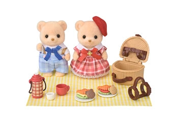 Sylvanian Families Biscuit Bären Picknickspass mit 2 flauschigen Bärenfiguren