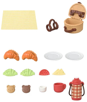 Sylvanian Families Biscuit Bären Picknickspass mit 2 flauschigen Bärenfiguren