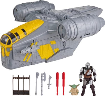 Hasbro Star Wars Mandalorian Razor Crest Spielset Fahrzeug 2-in-1