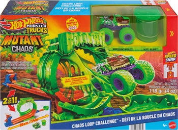 Monster Trucks Chaos Looping Challenge Spielset 2-in-1, Slime