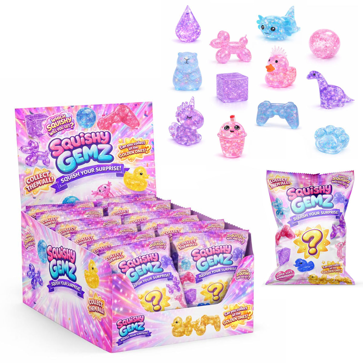 Squishy Gemz Surprise Bag ass. Überraschungsbeutel
