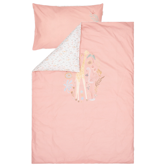 Little Dutch Bettbezug - Rosa - 140x200 - Blooming Safari