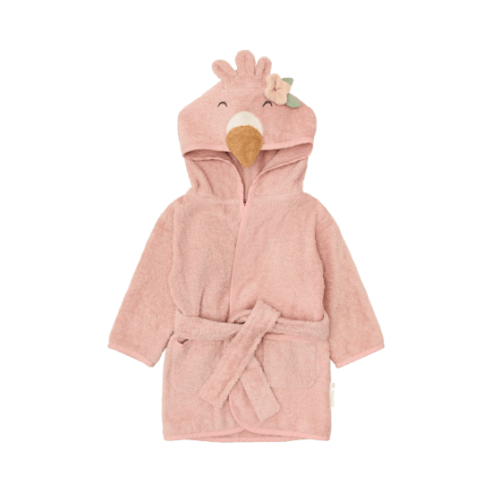 Little Dutch Bademantel Flamingo - Rosa - 74/80