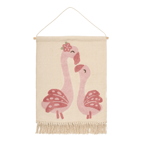 Little Dutch Wandteppich Flamingo - Rosa
